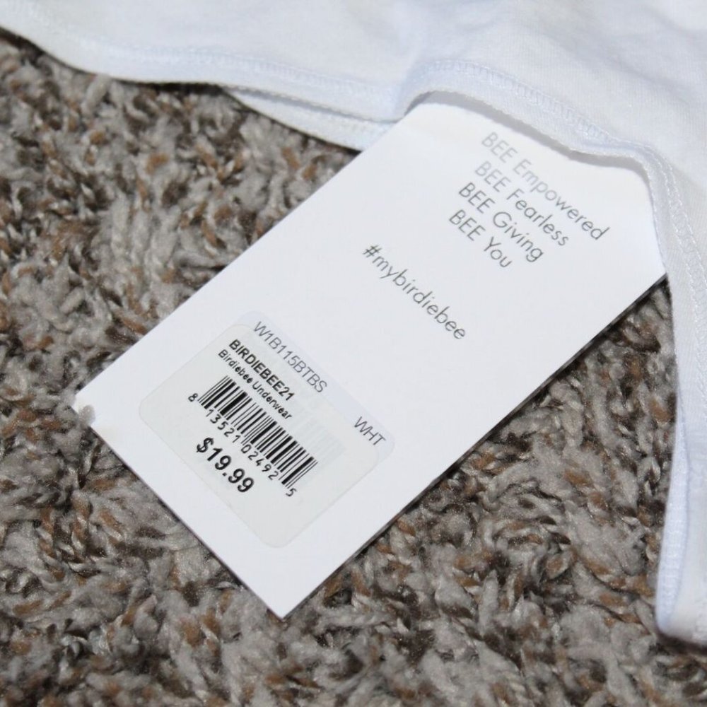 ✨2/$20 NWT Birdiebee Underwear Panties White Women's Size Small H13364 - Picture 4 of 13